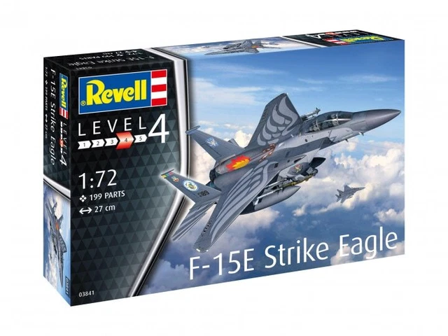 Revell 03841 – F-15E Strike Eagle – Maquette Avion 210 Pièces – Niveau 4 – Dès 12 Ans