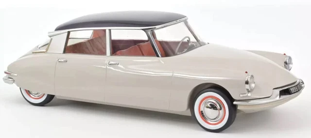 CITROEN DS 19 1959 Gris Rosé et Aubergine,NOREV121570, échelle1/12,NOREV