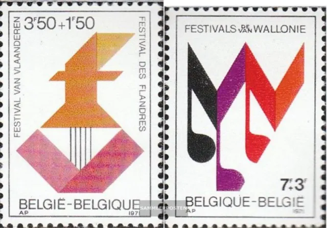 Belgien 1651-1652 (kompl.Ausg.) postfrisch 1971 Musikfeste