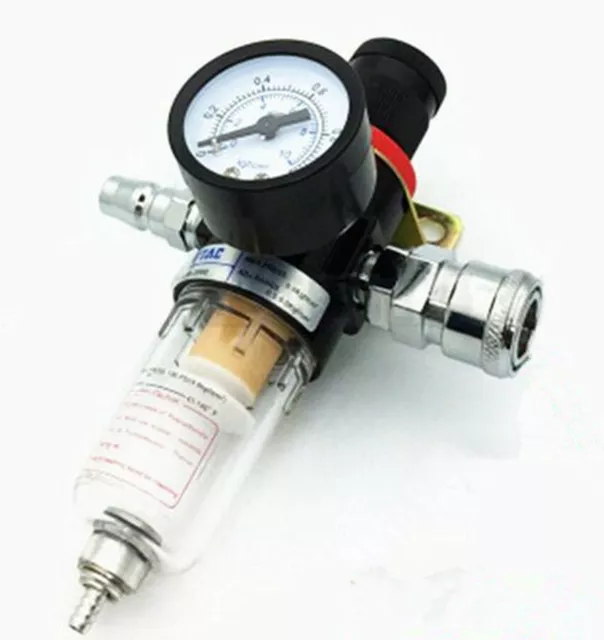 1/4" BSP Air Compressor Moisture Trap Oil Water Filter Regulator Lubricators