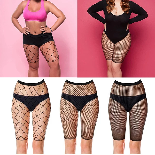 Pantaloni A Rete A Rete Elasticizzata Da Donna Leggings Aderenti Al -