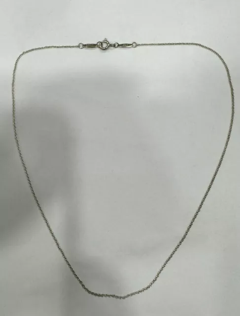 Tiffany & Co Elsa Peretti Necklace Chain 925 Silver No Reserve