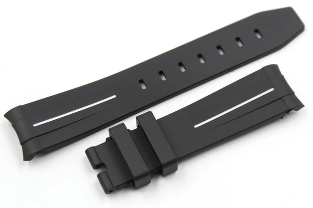 Correa De Reloj De Silicona Flexible 20mm - Color Negro - Universal Para Muñeca - Marca OcioDual