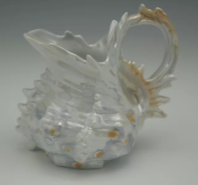 Royal Bayreuth Porcelain Shell Nautilus Luster Creamer Pitcher Antique