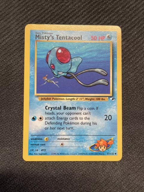 Misty’s Tentacool Unco - Pokemon 57/132 Gym Heroes Proche Du Neuf/Nm