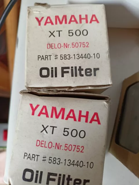 2 Original Yamaha Ölfilter HIFLO HF145 für Yamaha XT 500 Bj. 1976-1989