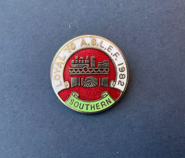 Loyal ASLEF southern region pin badge ASLE&F train drivers railways trade union