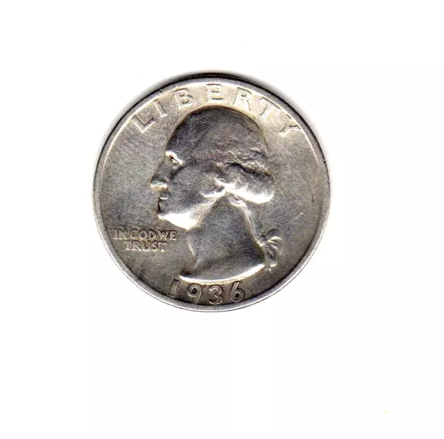 United States : Quarter Dollar 1936 S ( Washington ) VF ( silver )