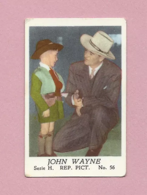 1957 Dutch Gum Card Serie H #56 John Wayne