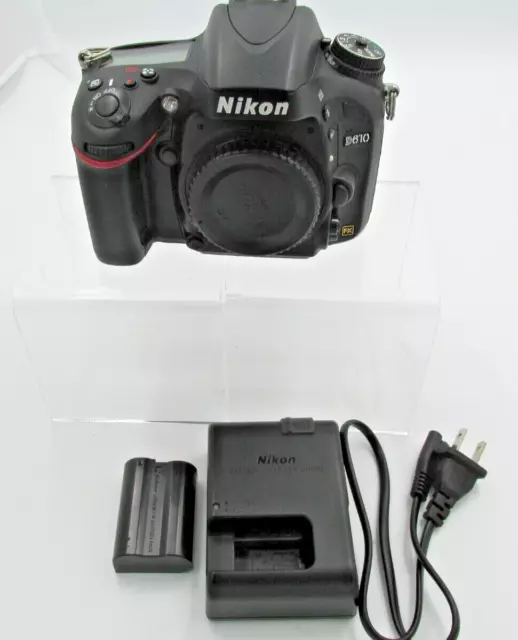Nikon D610 24.3 MP Digital SLR Camera Body Only Shutter Count: 2388  #P3205599