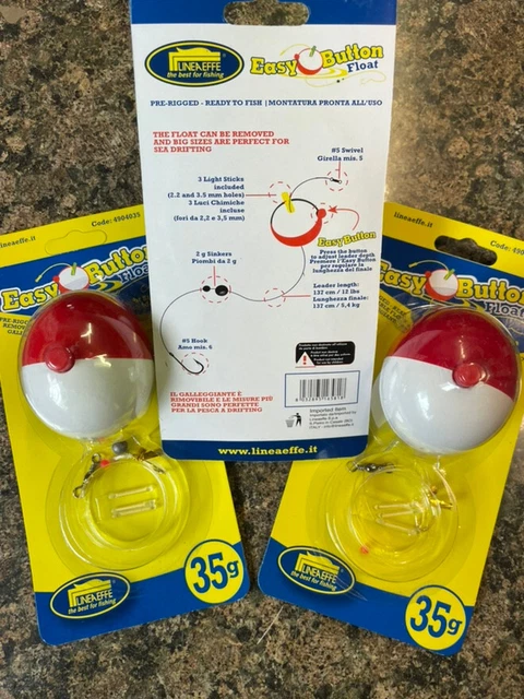 NEW 4 X Lineaeffe Drifting Surface Float Rig 35g Swivel Hook Night ...