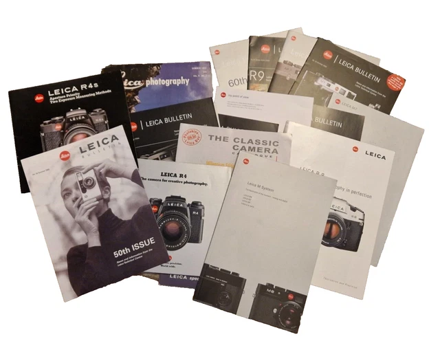 17 libretti/manuali/bollettini Leica