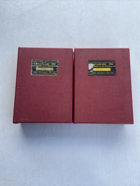 Kodaslide 400 File Box with Removable Slots Trays  Kodak Slide Storage X2