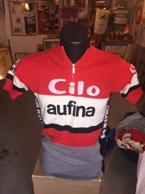 CICLISMO ANNI '80 Maglia Ufficiale Cilo Aufina Svizzera Sms