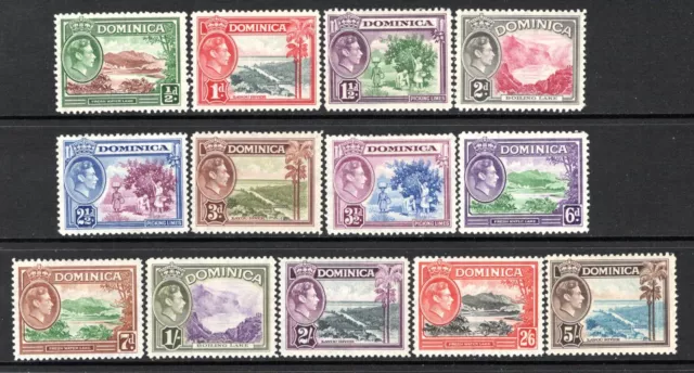 (505)     Dominica KGVI 1938-47 Set to 5s. SG99-108 LM/Mint