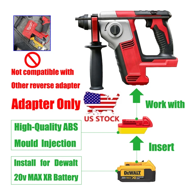 DEWALT 20V XR&DCBLIION Battery Convert To Milwaukee M18Series Tools