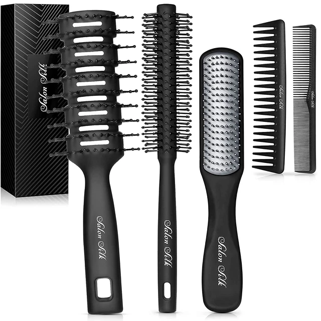 Hair Brush for Men - Professional Styling Comb Set for All Hair Types & Styles