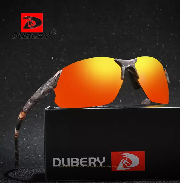 DUBERY Men Polarized Sport UV400 Sunglasses Outdoor Fishing Cycling Glasses Hot