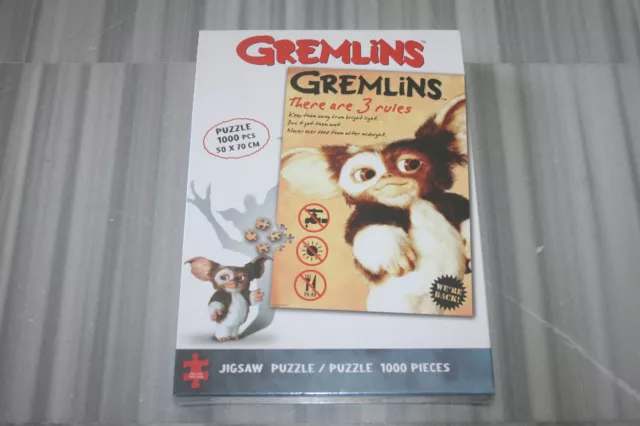 Puzzle GREMLINS Gizmo Jigsaw 1000 pièces 50 x 70 cm NEUF Blister (no vinyle,neca