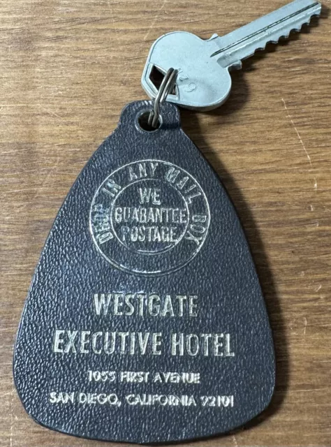 Vintage Westgate Executive Hotel Room Key & Fob #616 San Diego California 2