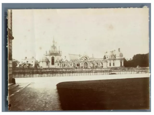 France, Château de Chantilly Vintage Citrate Print. Oise Citrate Print 8x1