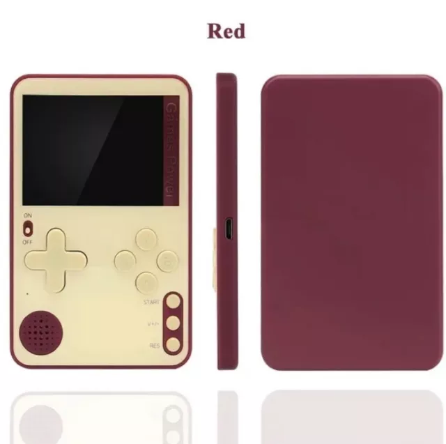 500 Classic Games Handheld Retro Video Game Console Player UK Seller Red