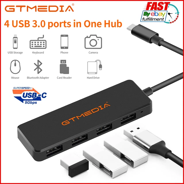 4 in 1 Multiport Type-c USB-C HUB USB 3.0 Adapter For MacBook Pro PC