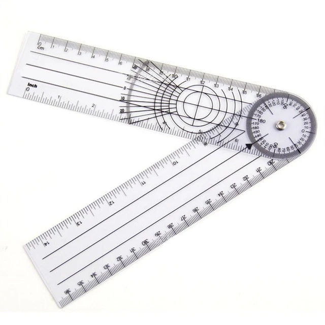 Measuring Protector Ruler PROTRACTOR JOINT RULER Goniometer Ruler Spinal Ruler Measuring Ruler £3 ...