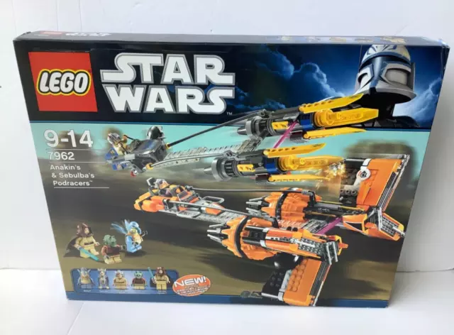 Lego 7962 Star Wars : Anakin Skywalker & Sebulba's Podracers complete Box & Inst
