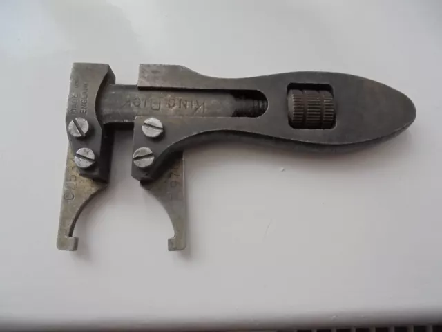 Rare King Dick Unusual Vintage Adjustable Spanner