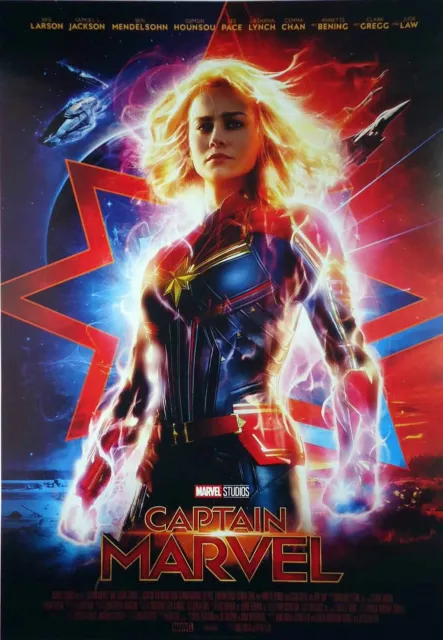 Captain Marvel - Brie Larson - Samuel L. Jackson - Filmposter 37x53cm gerollt