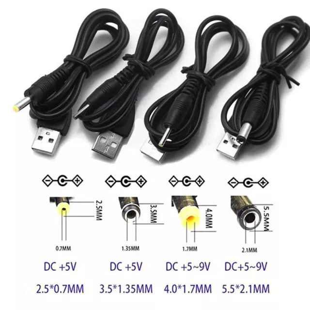 Porta USB 2,5 3,5 4,0 5,5 mm 5 V DC jack cavo di alimentazione connettore cavo di alimentazione E.Z8