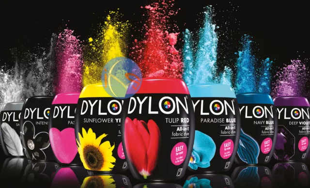 DYLON All-In-1 Fabric Machine Dye Pod 350g - All Colours Available!!