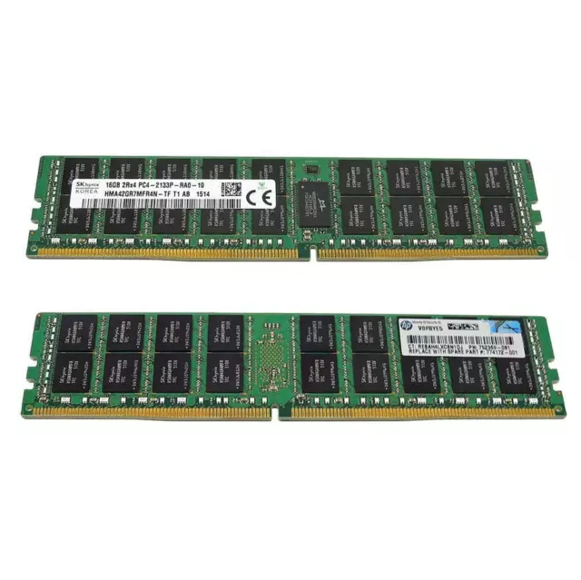 64 HP SKhynix 4x 16GB 2Rx4 PC4-2133P DDR4 RAM 752369-081 774172-001 3