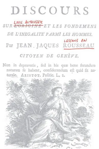 Lessons On Rousseau (Lbe) Fc Althusser Louis