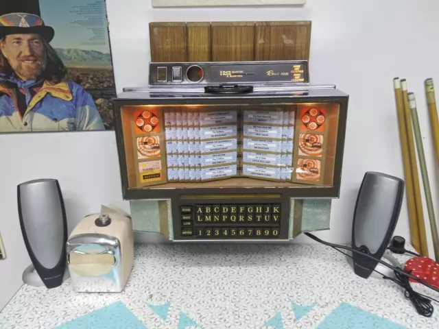 Rowe 200 Jukebox Wallbox MP3 Conversion - Chrome / brown - w/ color organ