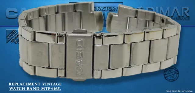 Ersatz Original Uhren Uhrarmband Casio MTP-1165. NOS