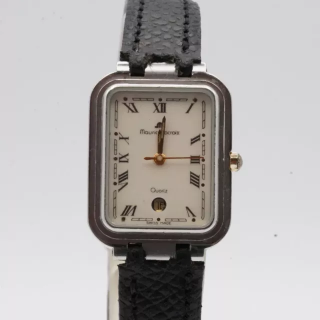 Maurice Lacroix Miros Women's Watch Steel 72170 with Leather Band 0 7/8in