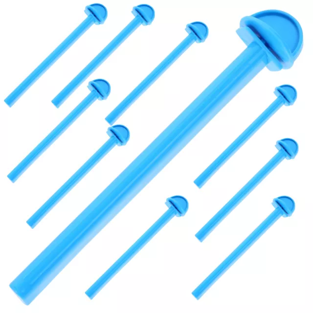 10 Pcs Bird Plastic Pole Parrot Cage Perch Grinding Stick Standing Pole