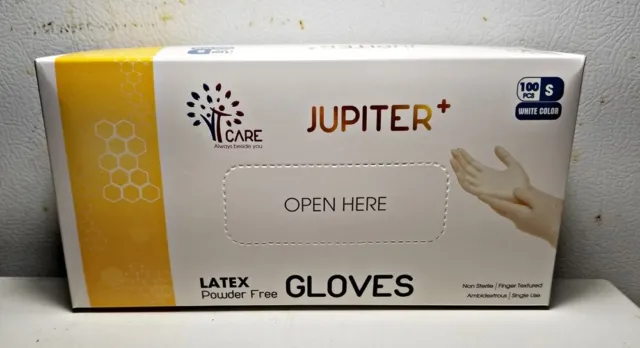 1000 un. guantes sin polvo de látex Júpiter, talla seleccionada