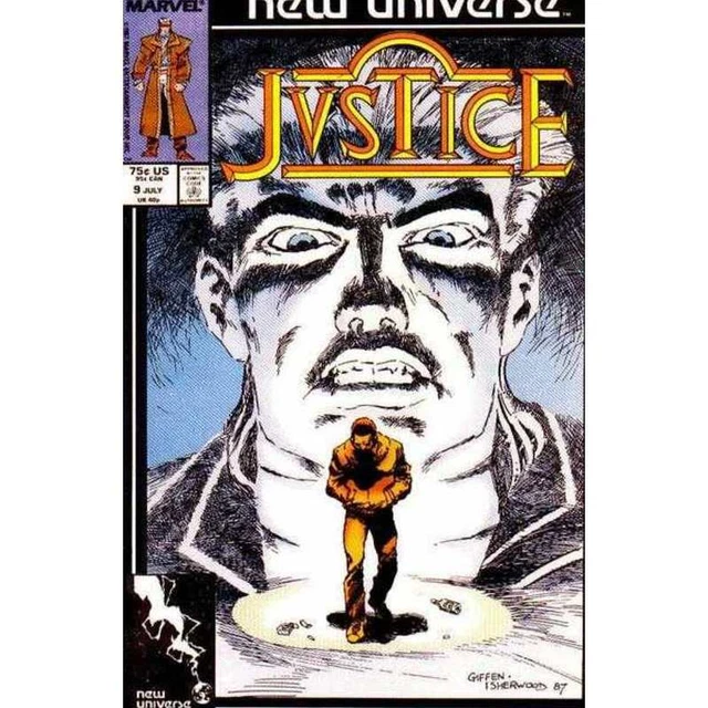 Justice (1986 series) #9 in Very Fine + condition. Marvel comics [e%