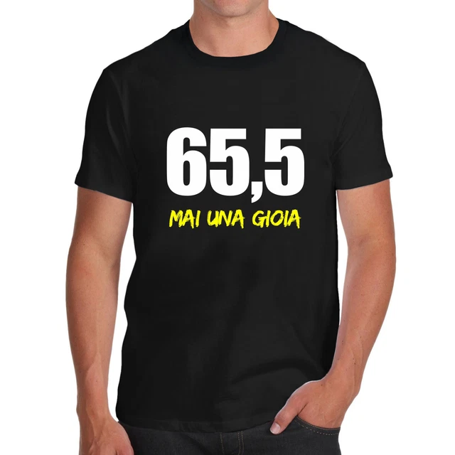 T Shirt Fantacalcio Maglietta Amici Calcio 65,5 Mai Una Gioia T-Shirt Divertente