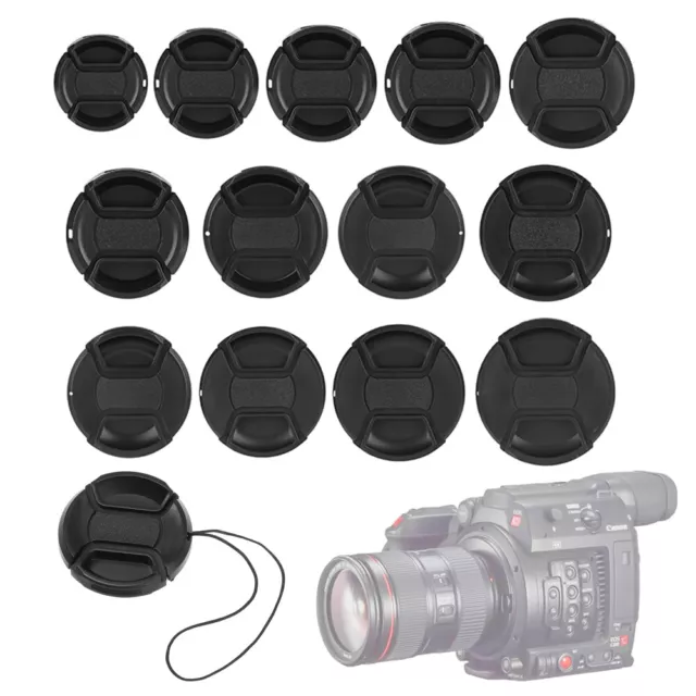 Universal dust-proof Photograph Anti-lost Lens Cap Snap-On Camera Front Cover