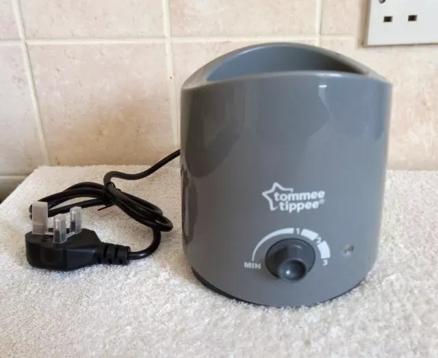 Tommee Tippee Electric Bottle & Food Pouch Warmer, Closer to Nature, Grey Unused