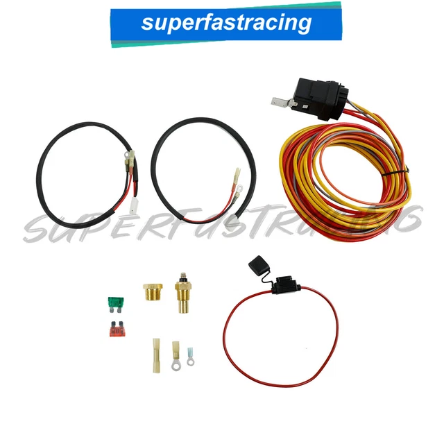 DUAL ELECTRIC COOLING Fan Wiring Relay Install 40 Amp 185/165