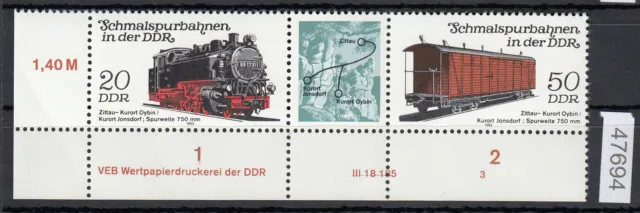 DDR 1983, Mich.-Nr.: 2794-95  ** DV FN 3  Eckrand