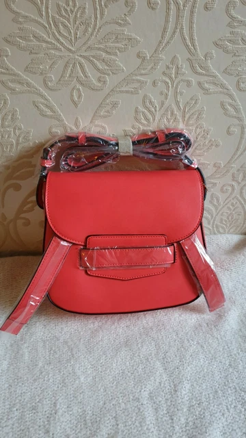Women's Red Satchel Shoulder Bag Tote Messenger Cross Body Small Handbag