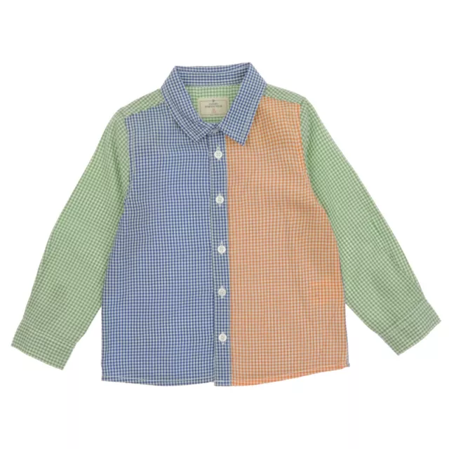 Camicia multicolore a maniche lunghe collare per bambini | 6 12 18 24 mesi |