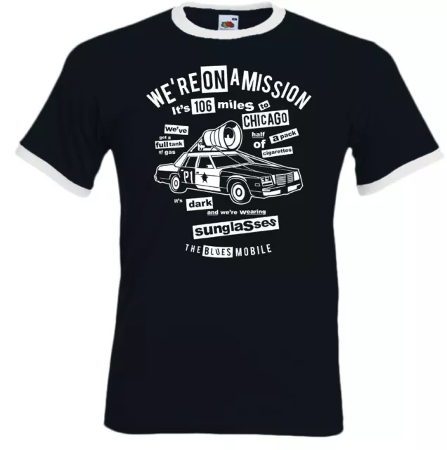 Blues Brothers T-Shirt We'Re su Una Mission Uomo Divertente Retrò Film Frase