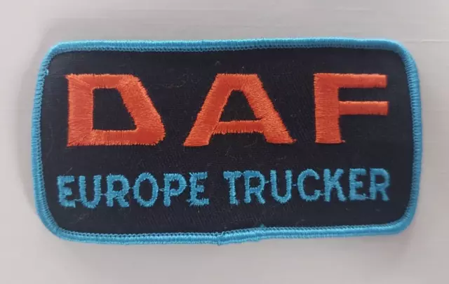 DAF European Trucker 5 x 10 cm Aufnäher Patch NEU (M139)